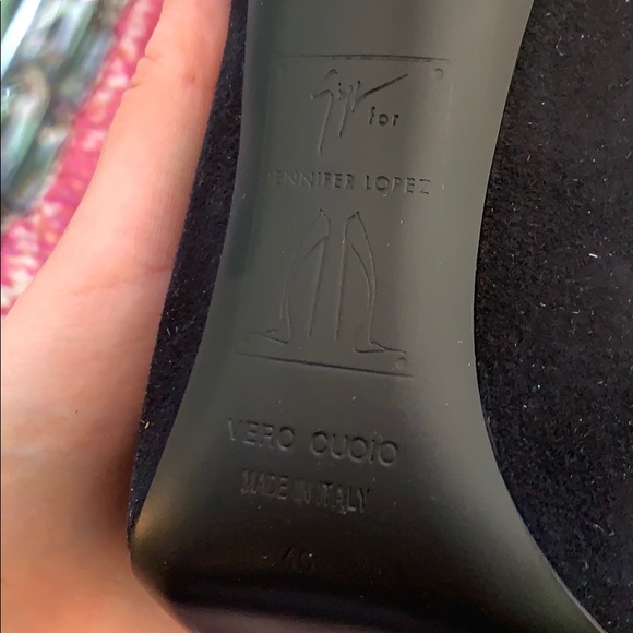 Giuseppe Zanotti Black Suede Sparkle Booties - Picture 5 of 8